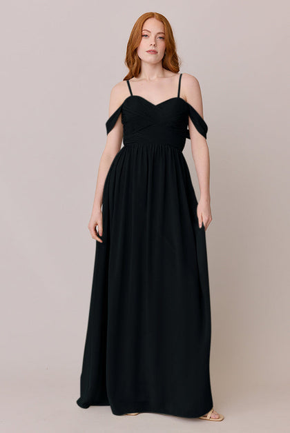 Kennedy Chiffon Convertible Dress | Made To Order | Black