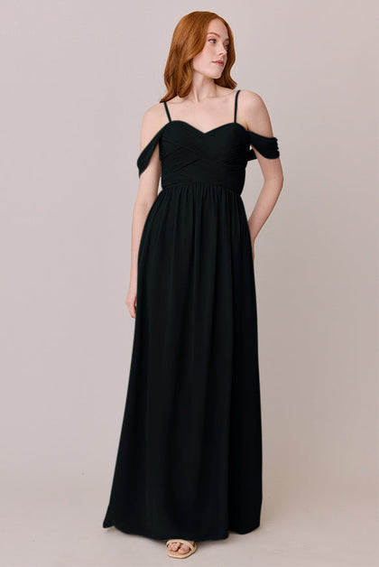Kennedy Chiffon Convertible Dress | Made To Order | Black