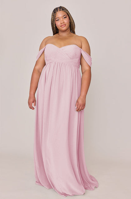 Kennedy Chiffon Convertible Dress | Made To Order | Blush Pink