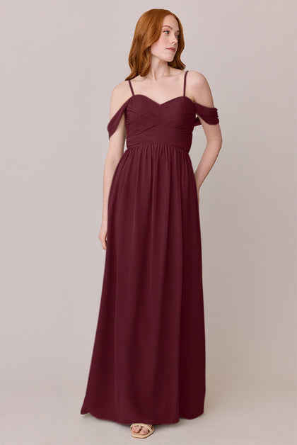 Kennedy Chiffon Convertible Dress | Made To Order | Cabernet
