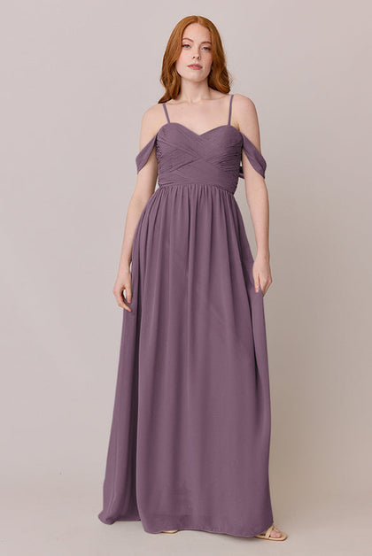 Kennedy Chiffon Convertible Dress | Made To Order | Dusty Purple