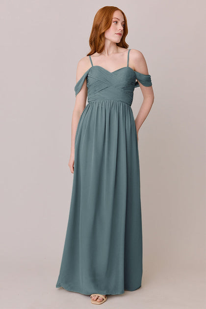Kennedy Chiffon Convertible Dress | Made To Order | Eucalyptus