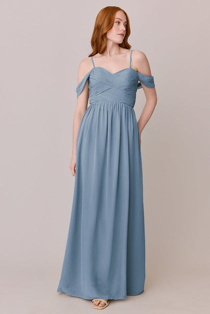 Kennedy Chiffon Convertible Dress | Made To Order | French Blue
