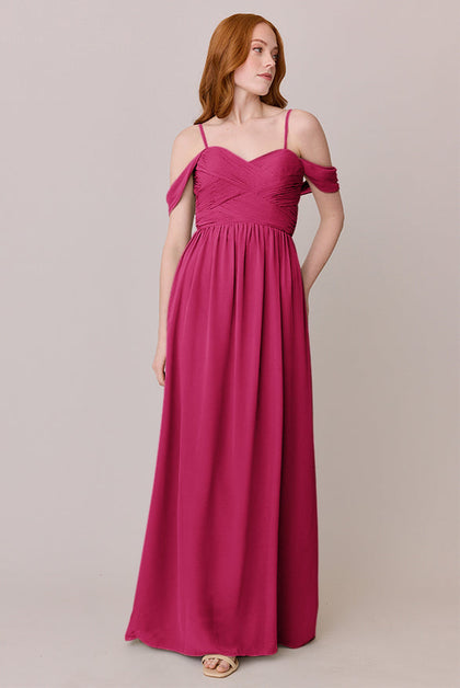 Kennedy Chiffon Convertible Dress | Made To Order | Hot Pink