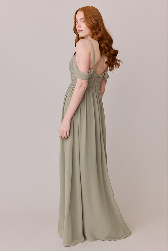Kennedy Chiffon Convertible Dress | Made To Order Silver Sage Kennedy Chiffon Convertible Dress | Made To Order Silver Sage