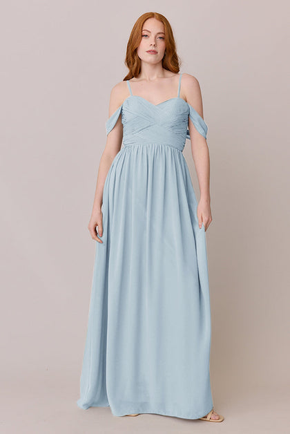 Kennedy Chiffon Convertible Dress | Made To Order | Light Blue