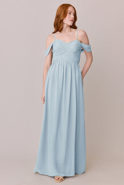 Kennedy Chiffon Convertible Dress | Made To Order | Light Blue