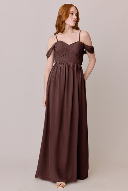 Kennedy Chiffon Convertible Dress | Made To Order | Mahogany