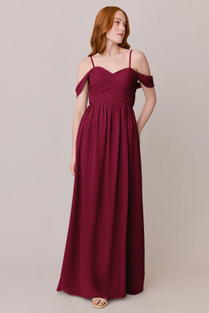 Kennedy Chiffon Convertible Dress | Made To Order | Marsala