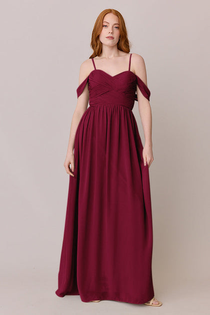 Kennedy Chiffon Convertible Dress | Made To Order | Marsala