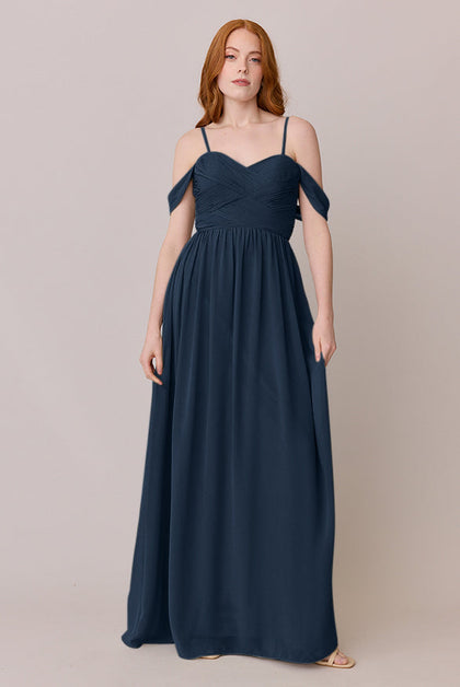 Kennedy Chiffon Convertible Dress | Made To Order | Romantic Blue