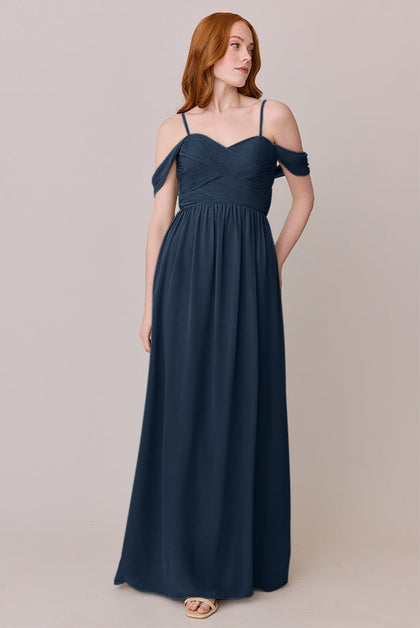 Kennedy Chiffon Convertible Dress | Made To Order | Romantic Blue