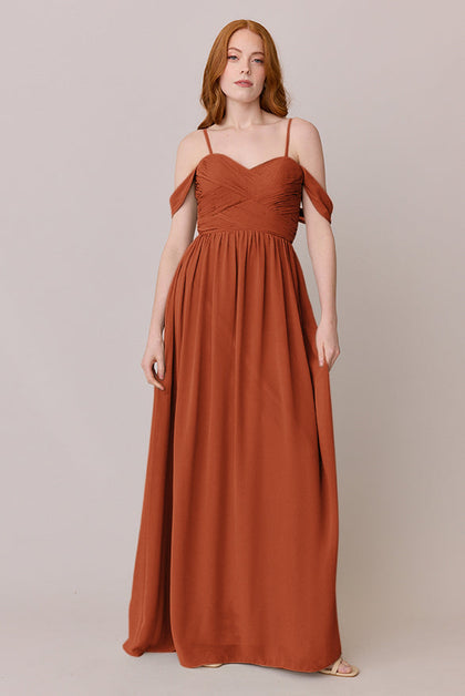Kennedy Chiffon Convertible Dress | Made To Order | Rust