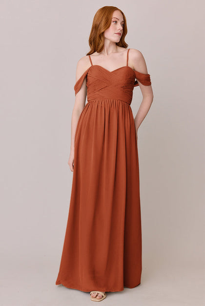 Kennedy Chiffon Convertible Dress | Made To Order | Rust