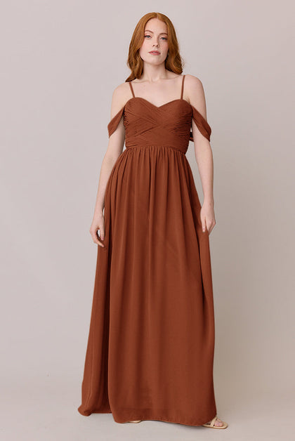 Kennedy Chiffon Convertible Dress | Made To Order | Rust