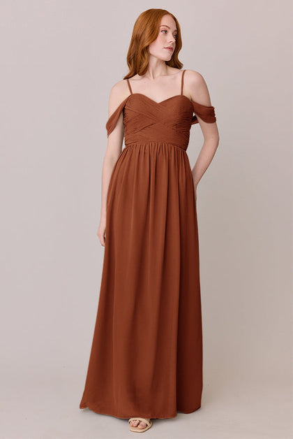 Kennedy Chiffon Convertible Dress | Made To Order | Rust