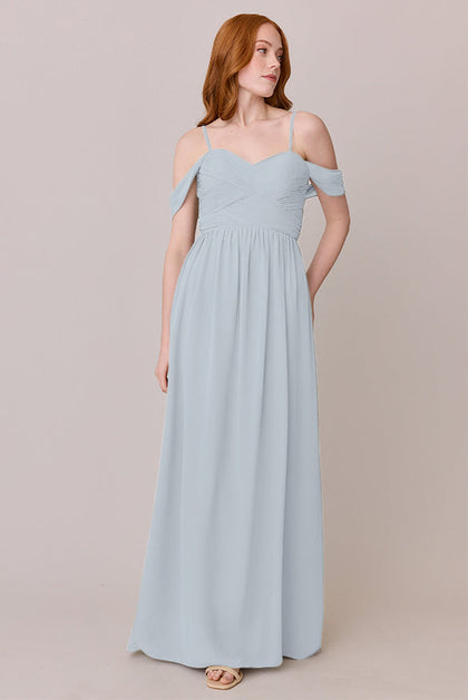 Kennedy Chiffon Convertible Dress | Made To Order | Sky Blue