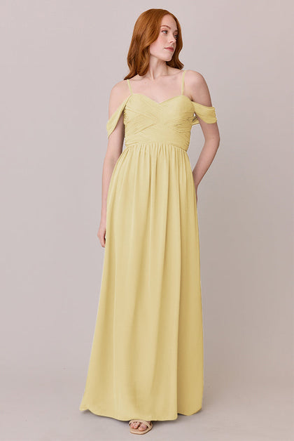 Kennedy Chiffon Convertible Dress | Made To Order | Yellow