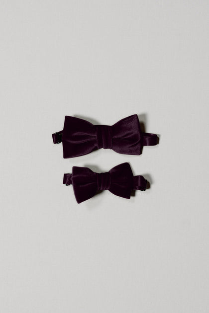 Color: Purple; Top: Kids Bowtie; Bottom: Baby Bowtie. Sold Separately.