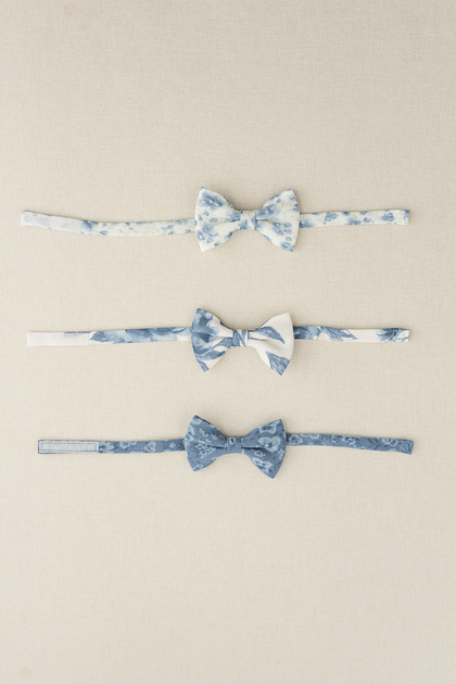 From Top to Bottom: French Blue Posey, Dusty Blue Bouquet, Dusty Blue Posey