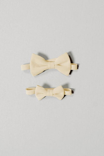 Kids Chiffon Bowtie | Made To Order | Pale Yellow