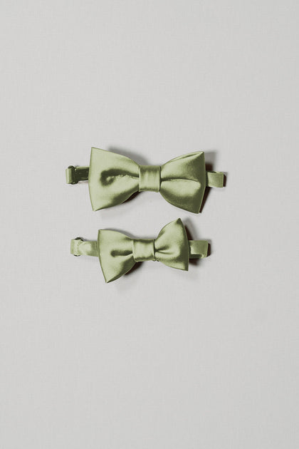 Kids Satin Bowtie | Made To Order | Matcha