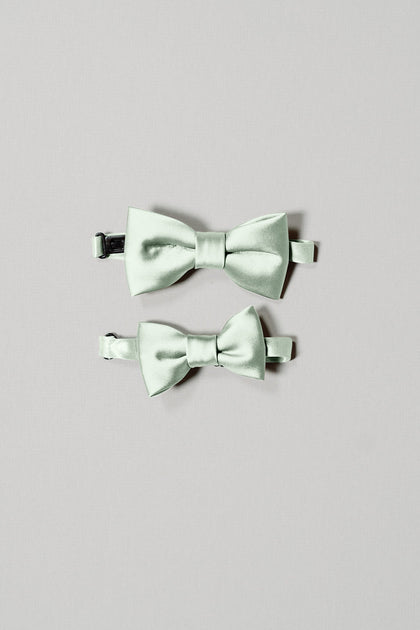 Kids Satin Bowtie | Made To Order | Pistachio