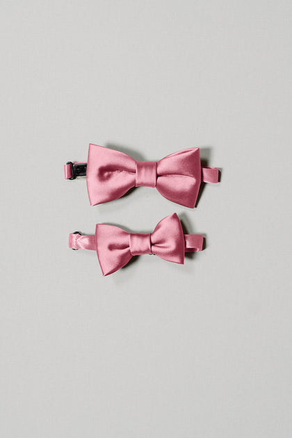 Top: Kids Satin Bow Tie, Bottom: Baby Satin Bow Tie. Sold separately.