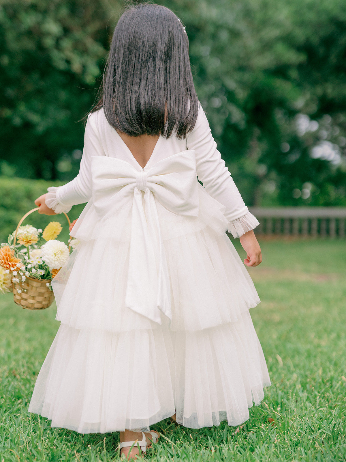 Kids Dottie Velvet + Tulle Dress