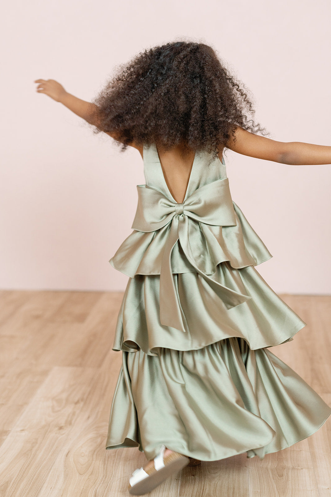 Kids Georgia Satin Dress | Made To Order Rosette Kids Georgia Satin Dress | Made To Order Rosette