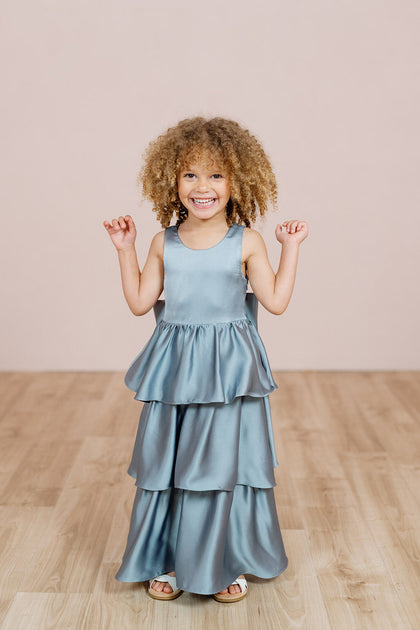 Kids Georgia Satin Dress | Home Try On