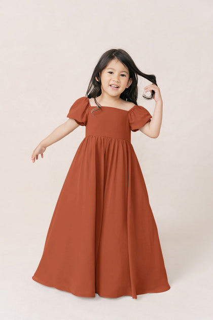 Model: Mia; Size: 4T; Color: Rust Orange