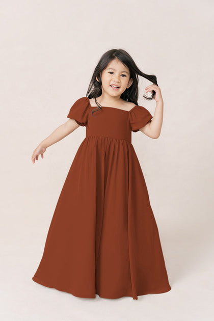 Model: Mia; Size: 4T; Color: Rust