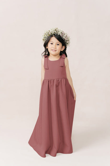 Model: Mia; Size: 4T; Color: Dusty Rose