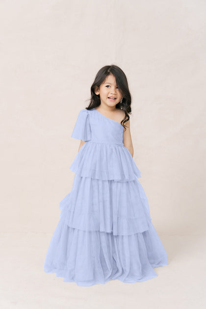 Model: Mia; Size: 4T; Color: Periwinkle
