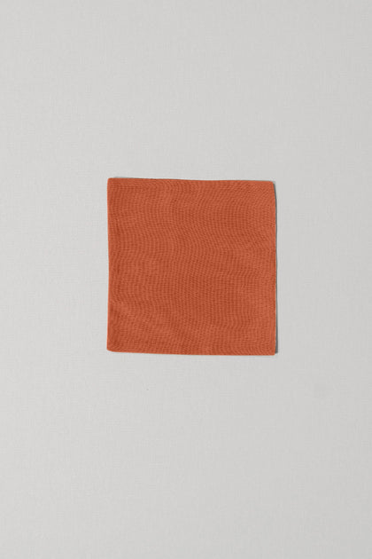 Kids Chiffon Pocket Square | Made To Order | Rust Orange