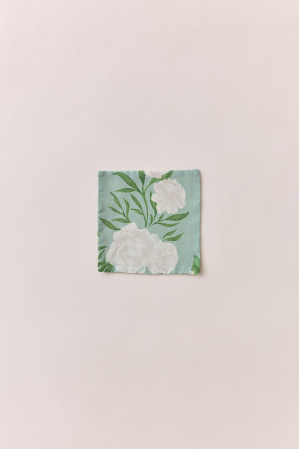Kids Chiffon Floral Print Pocket Square | Made To Order | Sage Multi Bouquet