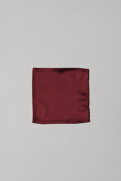 Kids Satin Pocket Square | Made To Order | Cabernet