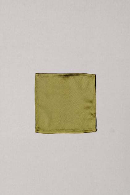 Kids Satin Pocket Square | Made To Order | Chartreuse