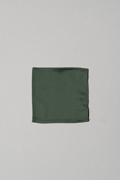 Kids Satin Pocket Square | Made To Order | Deep Olive