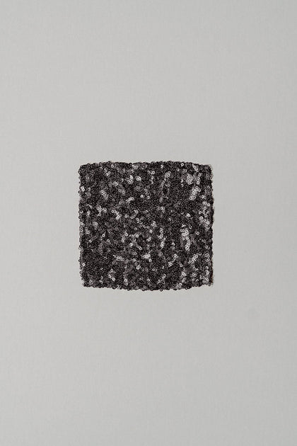 Kids Sequin Pocket Square | Made To Order | Black