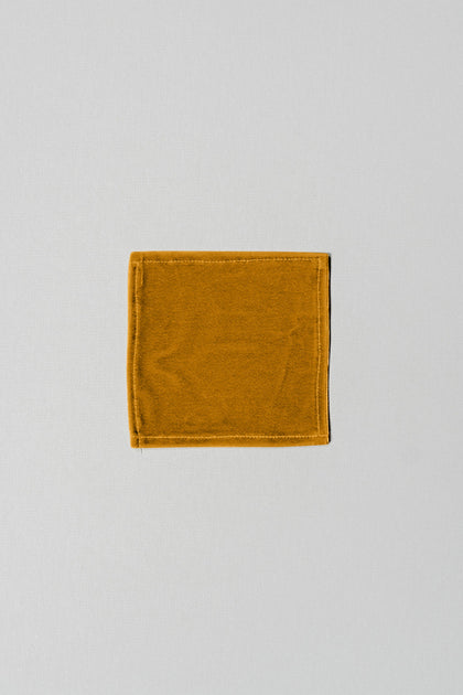 Kids Velvet Pocket Square | Made To Order | Mustard