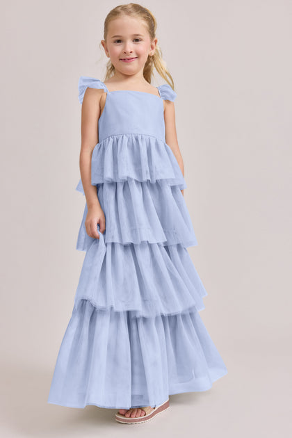 Kids Poppy Tulle Dress | Made To Order | Periwinkle