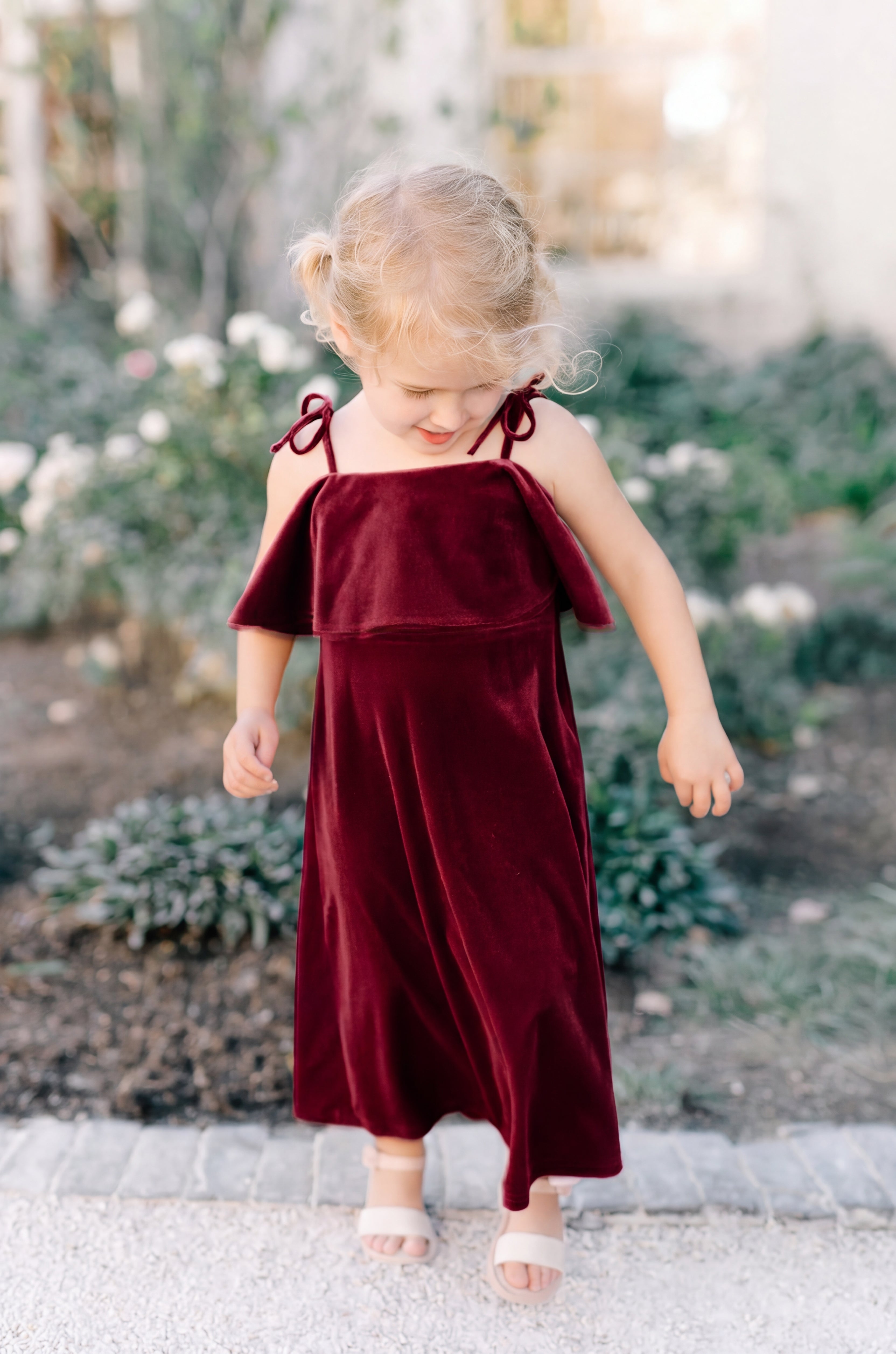 Kids Riley Convertible Velvet Dress