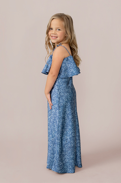Model: Elizabeth; Size: 4T; Color: Dusty Blue Posey