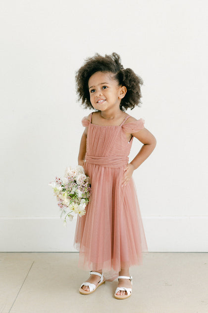 Kids Rosalie Tulle Convertible Dress | Made To Order | Desert Rose