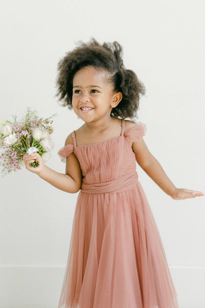 Kids Rosalie Tulle Convertible Dress | Made To Order | Desert Rose