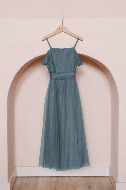 Juniors Rosalie Tulle Convertible Dress | Made To Order | Eucalyptus