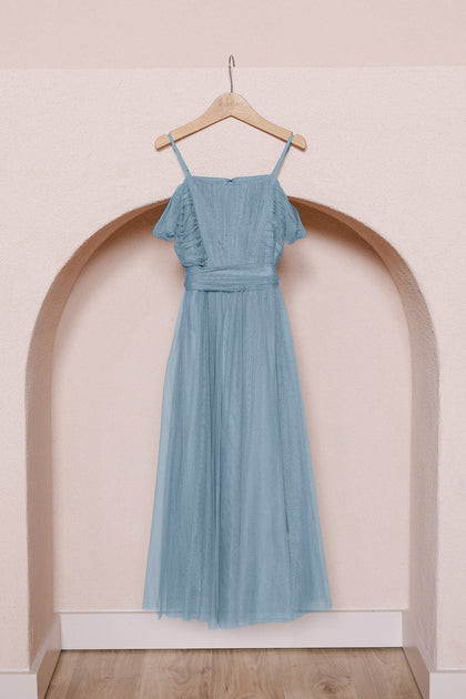 Juniors Rosalie Tulle Convertible Dress | Made To Order | French Blue