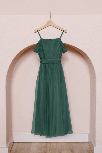 Juniors Rosalie Tulle Convertible Dress | Made To Order | Greenery